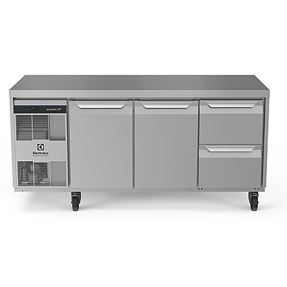 Digital Undercounter ecostore HP Premium Refrigerated Counter – 440lt, 2-Door, 2-Drawer, UK Plug