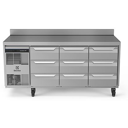 Digital Undercounter ecostore HP Premium Refrigerated Counter – 440lt, 9×1/3 Drawers, Upstand, UK Plug