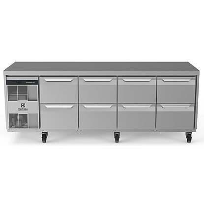 Digital Undercounter ecostore HP Premium Refrigerated Counter – 590lt, 8×1/2 Drawers, UK Plug