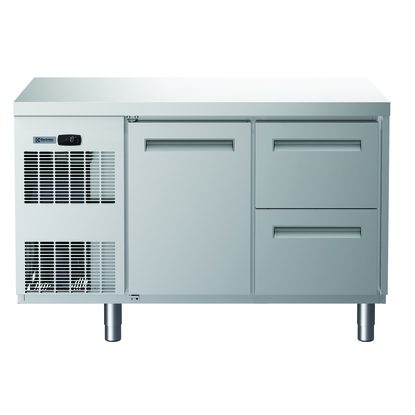 ecostore HP Tavolo freezer 1 porta e 2 cassetti, -22-15°C, AISI 304, R290