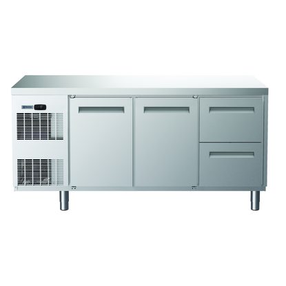 ecostore HP Tavolo freezer 2 porte e 2 cassetti, -22-15°C, AISI 304, R290