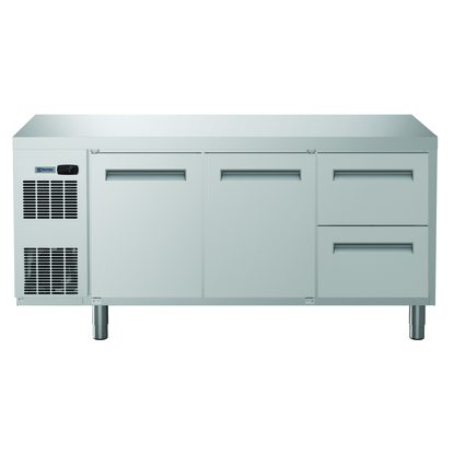 Digital Undercounter Refrigerated Counter – 2 Door and 2 1/2 Drawer (R290) with top