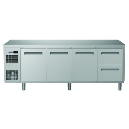 Digital Undercounter Refrigerated Counter – 3 Door and 2 1/2 Drawer (R290) with top