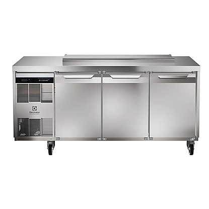 Digital Undercounter ecostore HP Premium Refrigerated Counter – 440lt, 3-Door on wheels and with UK plug
