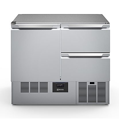 Digital Undercounter Compact Refrigerated Counter – 250lt, 1 Door, 2 Drawers no worktop (R290)