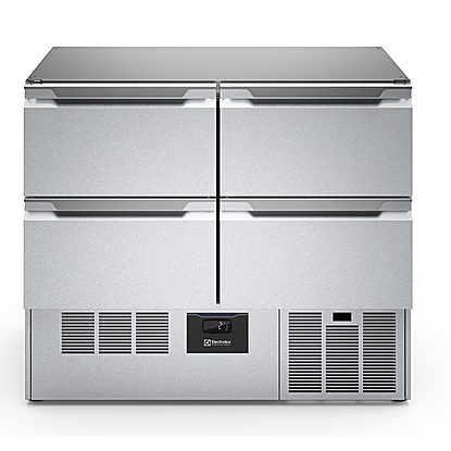 Digital Undercounter Compact Refrigerated Counter – 250lt, 4 Drawers no worktop (R290)