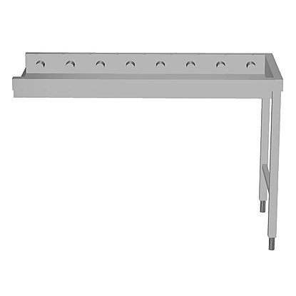 Handling System for Dishwasher Short roller conveyors with end plate