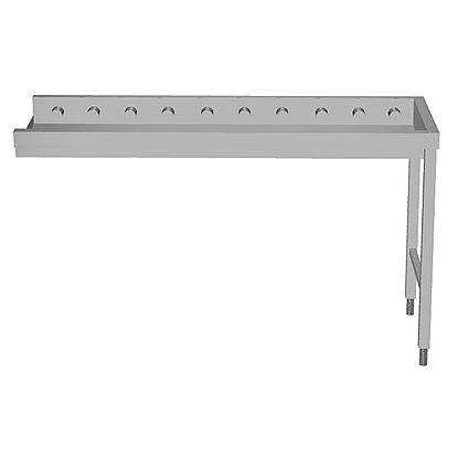 Handling System for Dishwasher Short roller conveyors with end plate