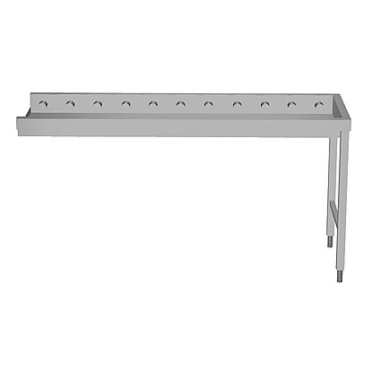 Handling System for Dishwasher Short roller conveyors with end plate