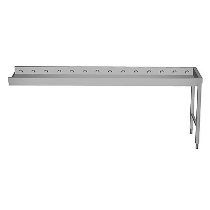 Handling System for Dishwasher Short roller conveyors with end plate