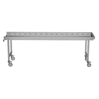 Handling System for Dishwasher Mobile roller conveyors