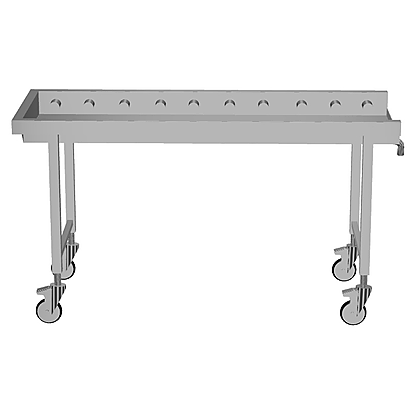 Handling System for Dishwasher Mobile roller conveyors