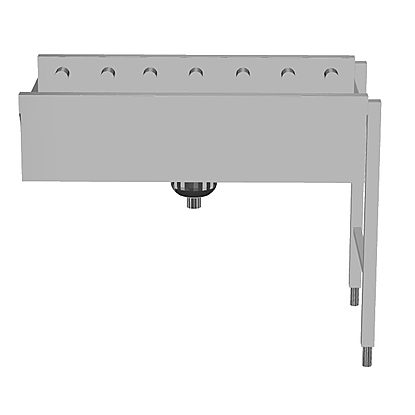 Handling System for Dishwasher Short roller conveyors with deep basin
