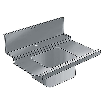 Handling System for Hood type Pre-wash Infill Top with Bowl Left to Right, 1000mm