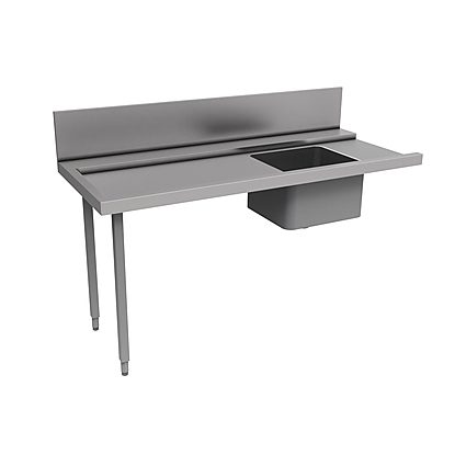 Handling System for Hood type Pre-wash Table with 500×400 Bowl and Strainer Left to Right, 1800mm