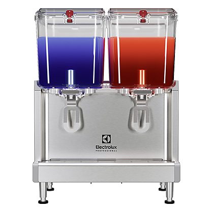 Simplicity Bubblers Chilled Beverage Dispensers 2×18 L, agitator model with locking lid
