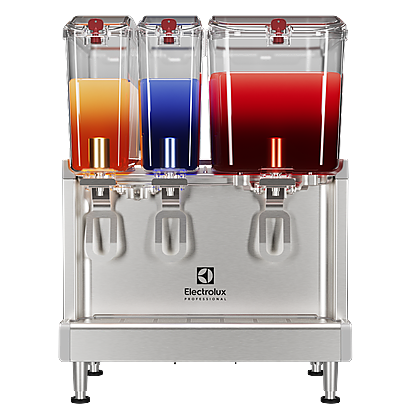 Simplicity Bubblers Chilled Beverage Dispensers 2×9 L+1×18 L, agitator model with locking lid