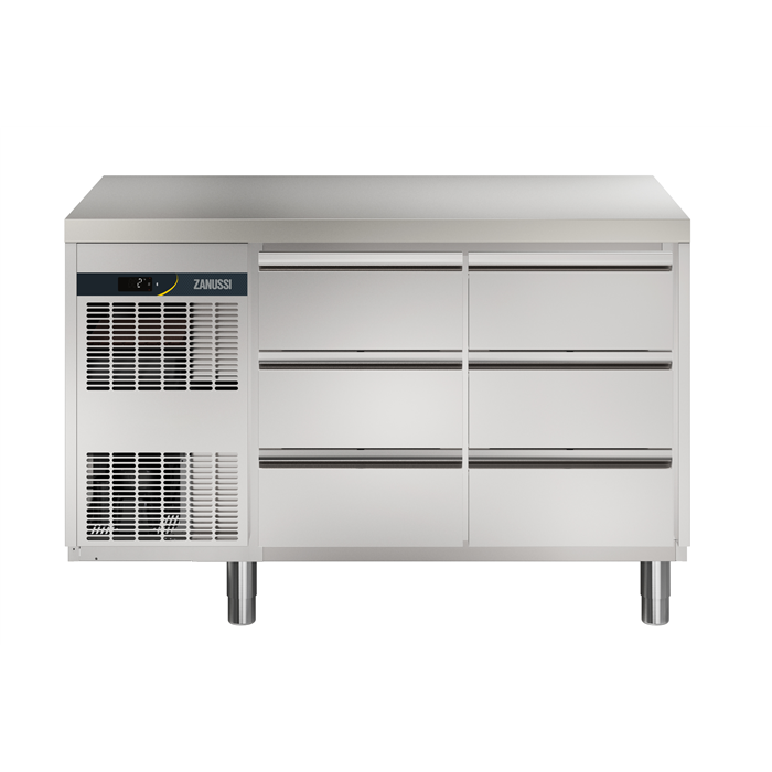 NPT Active HP<br>Tavolo refrigerato 290 lt, 6x1/3 cassetti, -2+10°C
