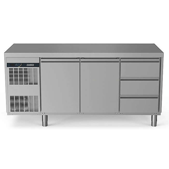 NPT Active HP<br>Tavolo refrigerato 440 lt, 2 porte, 3x⅓ cassetti, -2+10°C