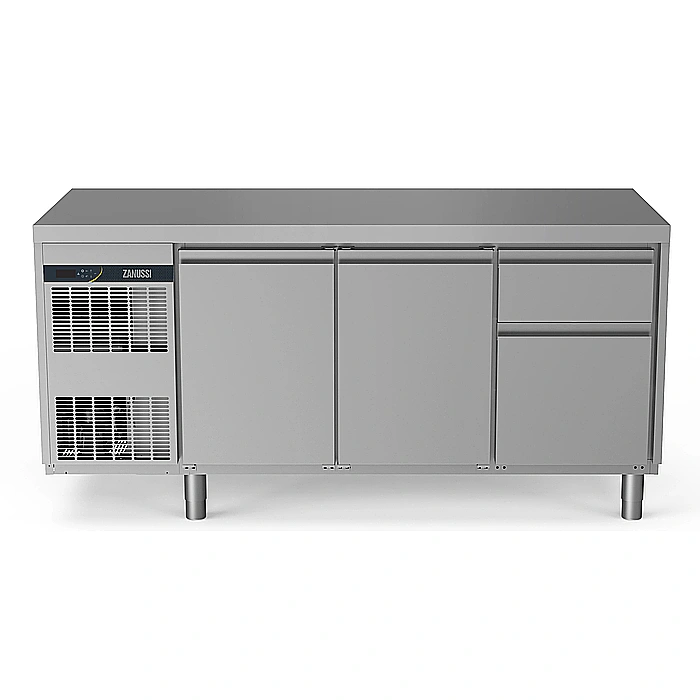NPT Active HP<br>Tavolo refrigerato 440 lt, 2 porte, 1/3+2/3 cassetti, -2+10°C