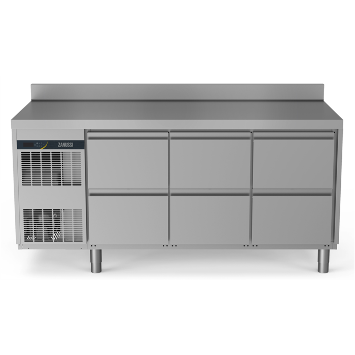NPT Active HP<br>Tavolo refrigerato 440 lt, 6 cassetti, -2+10°C, alzatina