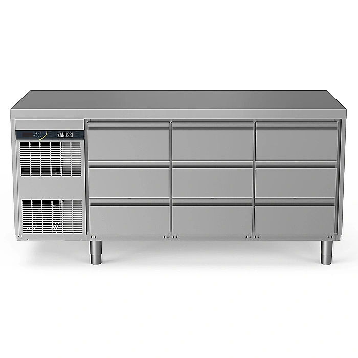 NPT Active HP<br>Tavolo refrigerato 440 lt, 9x1/3 cassetti, -2+10°C