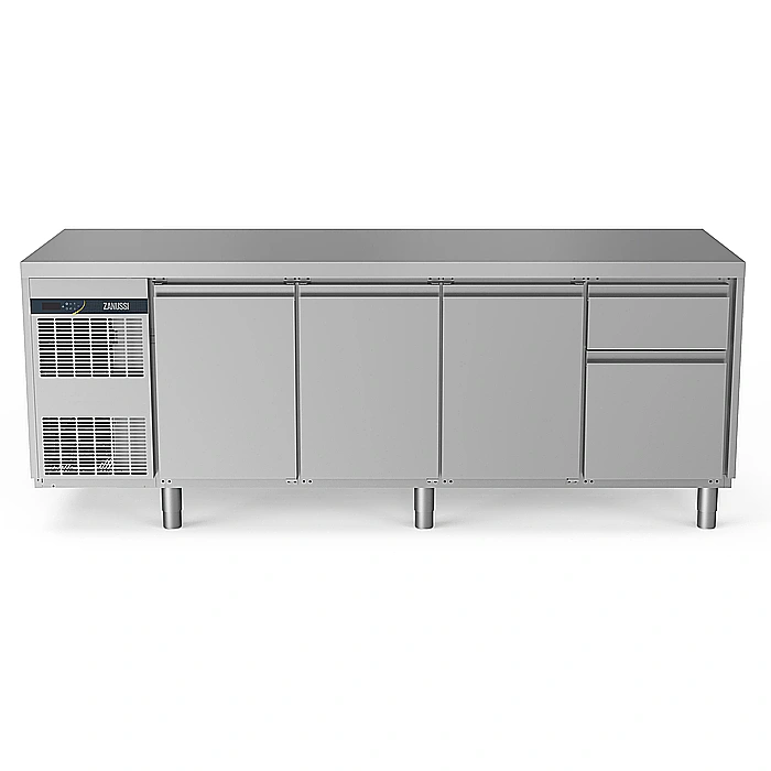 NPT Active HP<br>Tavolo refrigerato 590 lt, 3 porte, 1/3+2/3 cassetti, -2+10°C