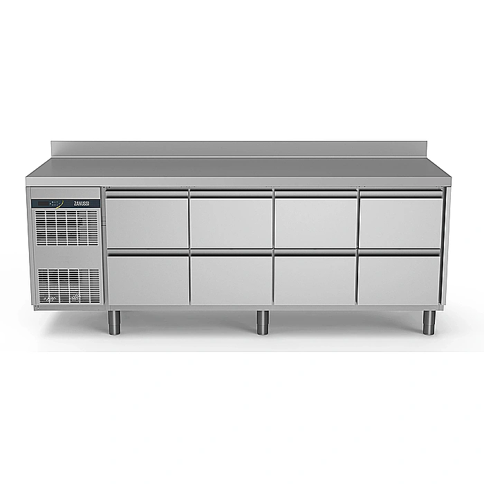 NPT Active HP<br>Tavolo refrigerato 590 lt, 8 cassetti, -2+10°C, alzatina