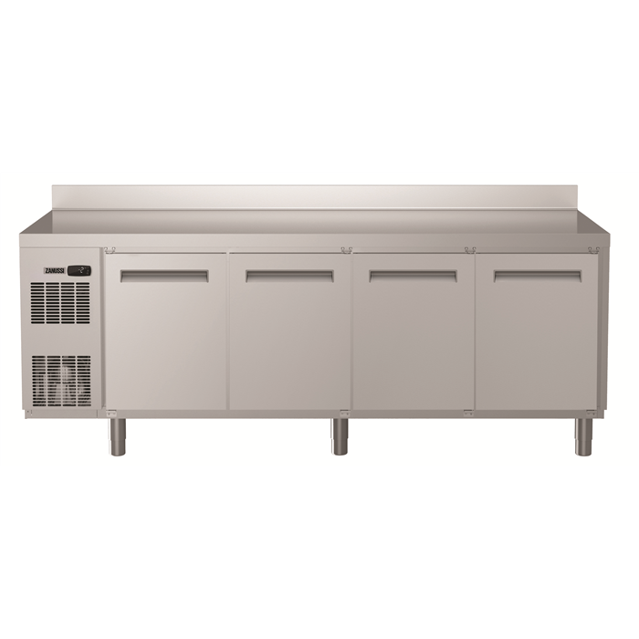 NPT AU Line<br>Tavolo refrigerato, 4 porte, -2+10°C, AISI 304, con alzatina, R290