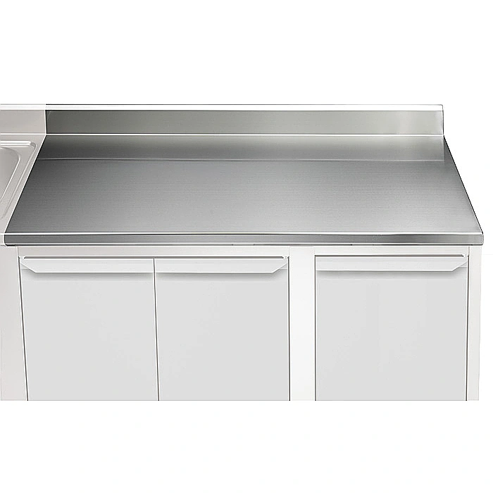 Preparazione Statica<br>Piano di lavoro con alzatina - 1500 mm