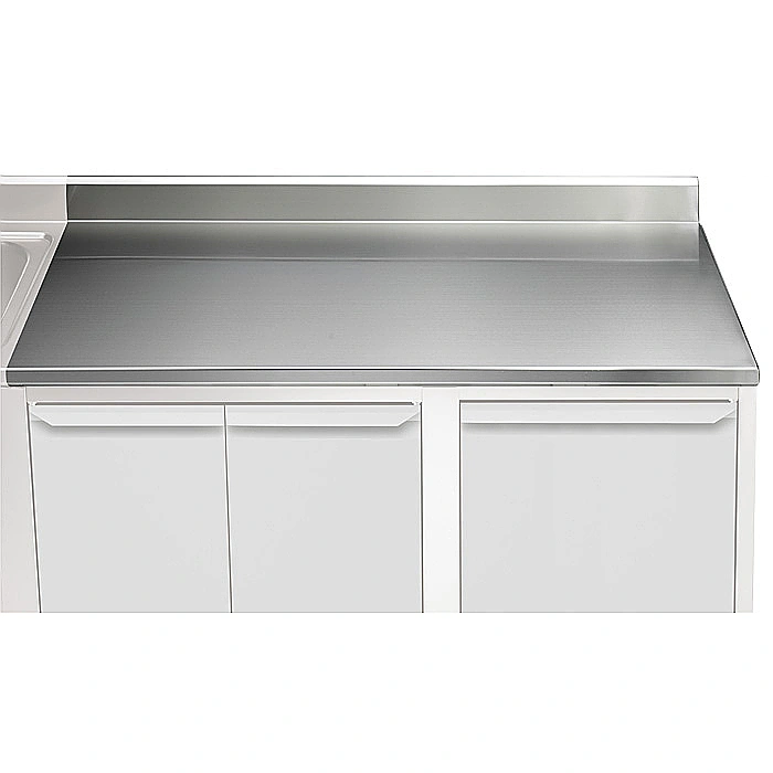 Preparazione Statica<br>Piano di lavoro con alzatina - 1600 mm