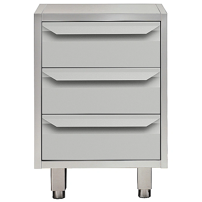 Preparazione Statica<br>Modulo neutro da 600 mm con 3 cassetti