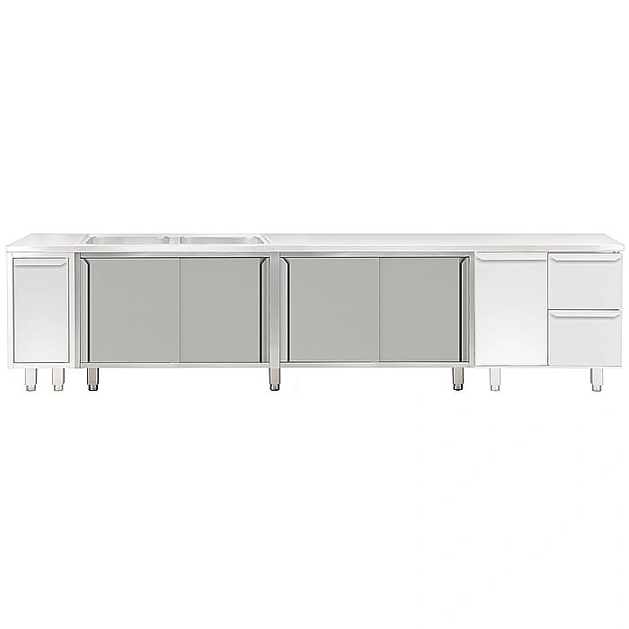 Preparazione Statica<br>Modulo neutro per lavatoi top - 2400 mm