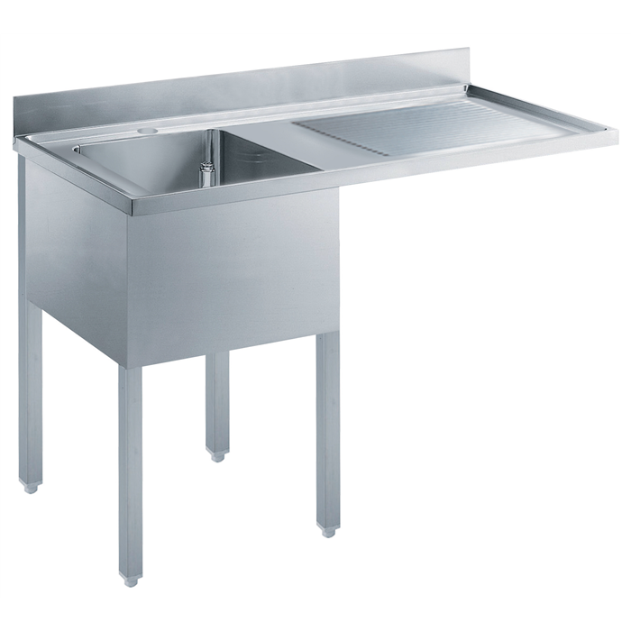 Standard Preparation<br>1400 mm Sink with 1 Bowl & Right Drain