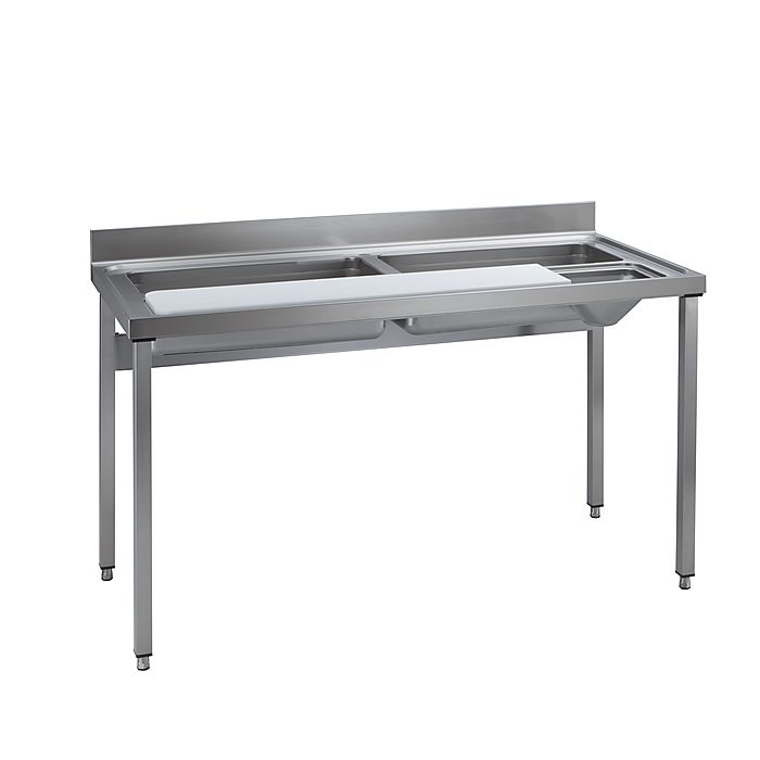Preparazione Statica Standard<br>Tavolo lavorazione/lavaggio verdure con alzatina da 1600 mm