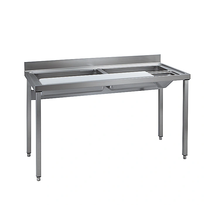 Preparazione Statica Standard<br>Tavolo lavorazione/lavaggio verdure con alzatina da 1600 mm