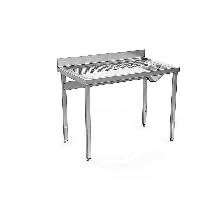 Preparazione Statica Standard<br>Tavolo lavorazione/lavaggio carne/pesce da 1200 mm