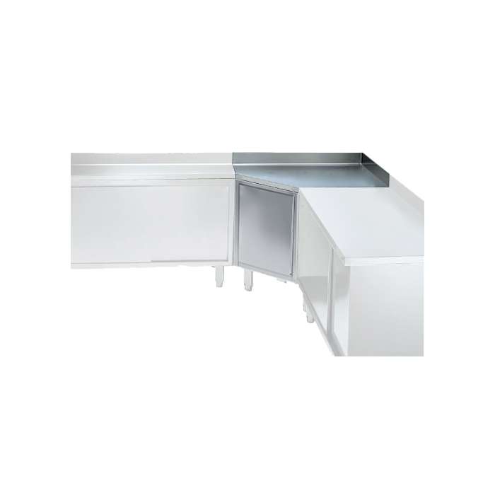 Standard Preparation<br>Corner Unit Worktop Cupboard with Upstand,Shelf & Sliding Doors