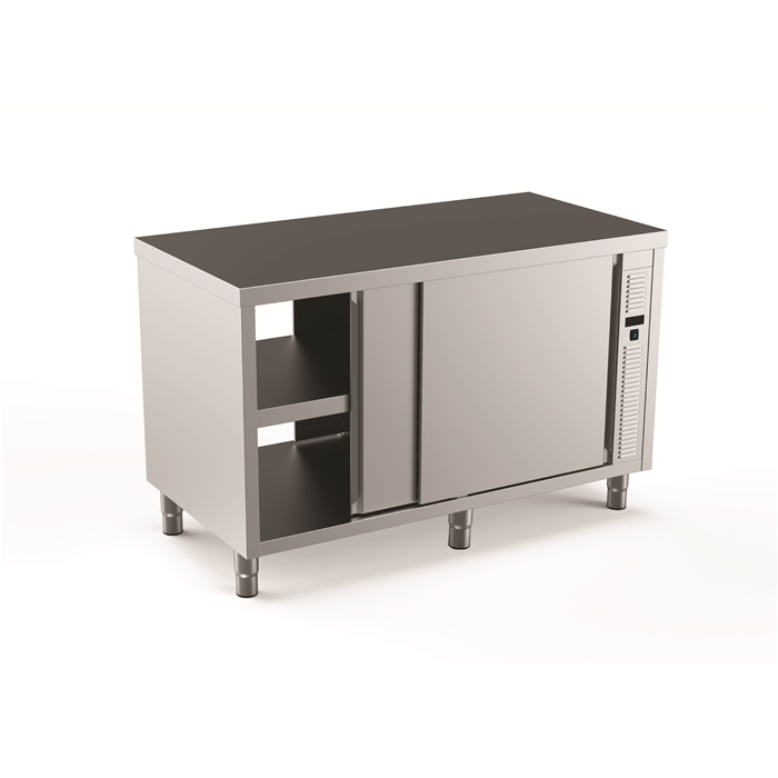 Standard Preparation<br>2000 mm Ventilated Hot Passthrough Cupboard with Shelf & Sliding Doors