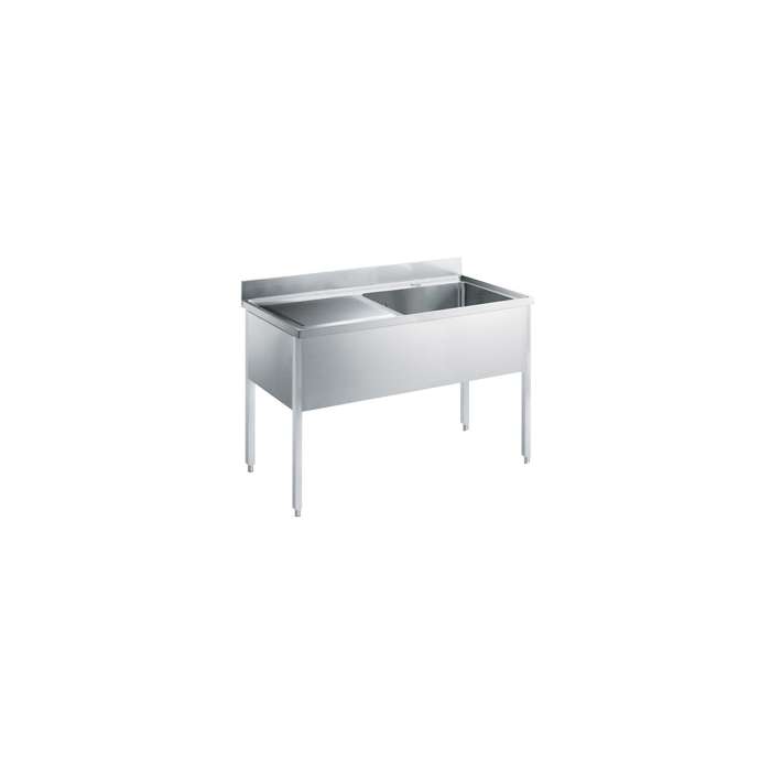 Préparation Standard<br>Plonge 1 bac 600x500x300mm. - l.1400 mm égouttoir à gauche