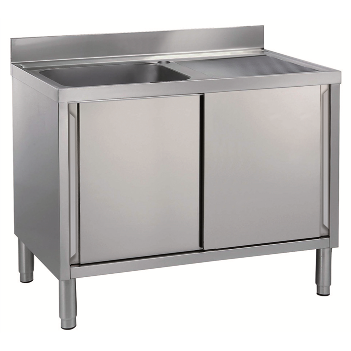 Standard Preparation<br>1200 mm Cupboard Sink with 1 Bowl & Right Drain