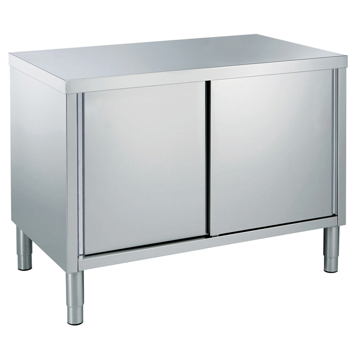 Preparazione Statica Standard<br>Tavolo armadiato con 1 ripiano e 2 porte scorrevoli, da 1400 mm