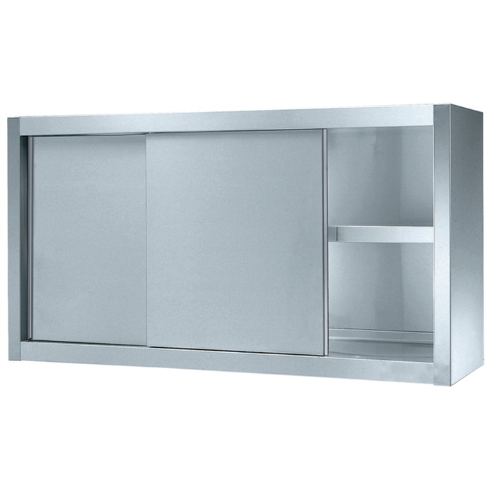 Stainless Steel Preparation<br>1200 mm Wall Cupboard with 2 Sliding Doors