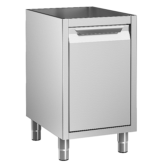 Preparazione Statica Standard<br>Vano armadiato senza top con 1 porta a battente e ripiano intermedio, 500 mm