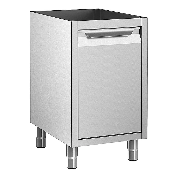 Preparazione Statica Standard<br>Vano armadiato senza top con tramoggia rifiuti, 500 mm