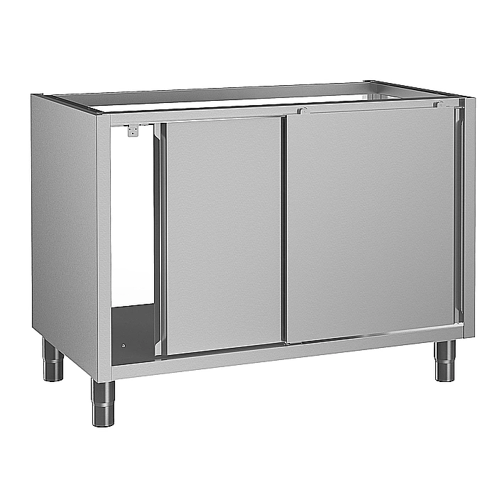 Preparazione Statica Standard<br>Vano armadiato senza top per lavello, con 2 porte scorrevoli, 1200 mm
