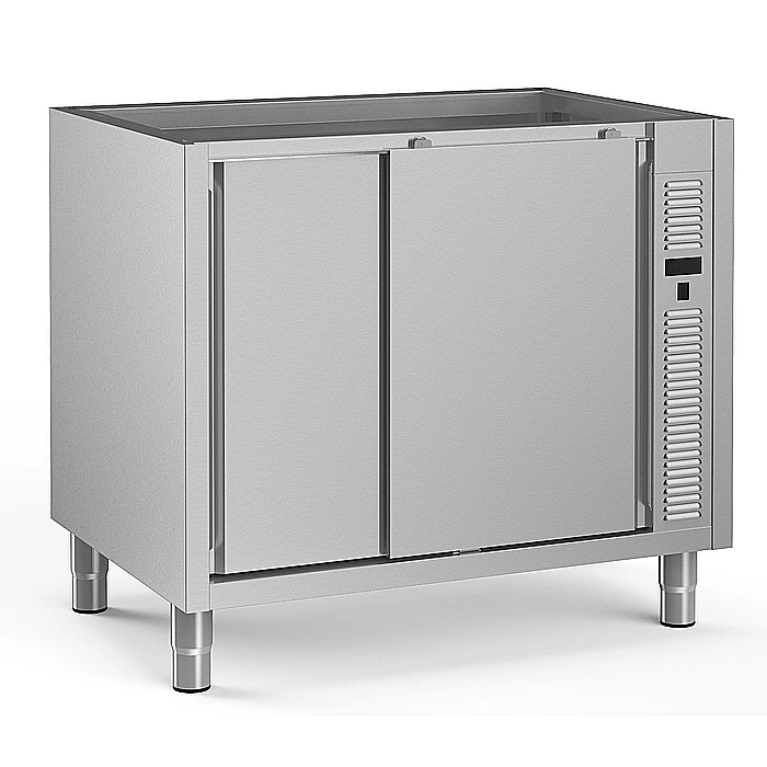 Preparazione Statica Standard<br>Vano armadiato caldo senza top con 2 porte scorrevoli, 1200 mm