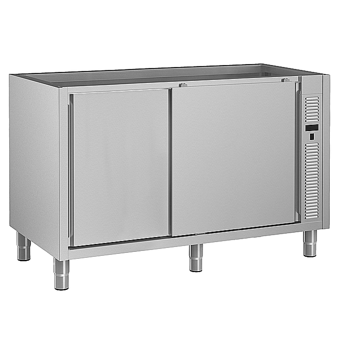 Preparazione Statica Standard<br>Vano armadiato caldo senza top con 2 porte scorrevoli, 1600 mm