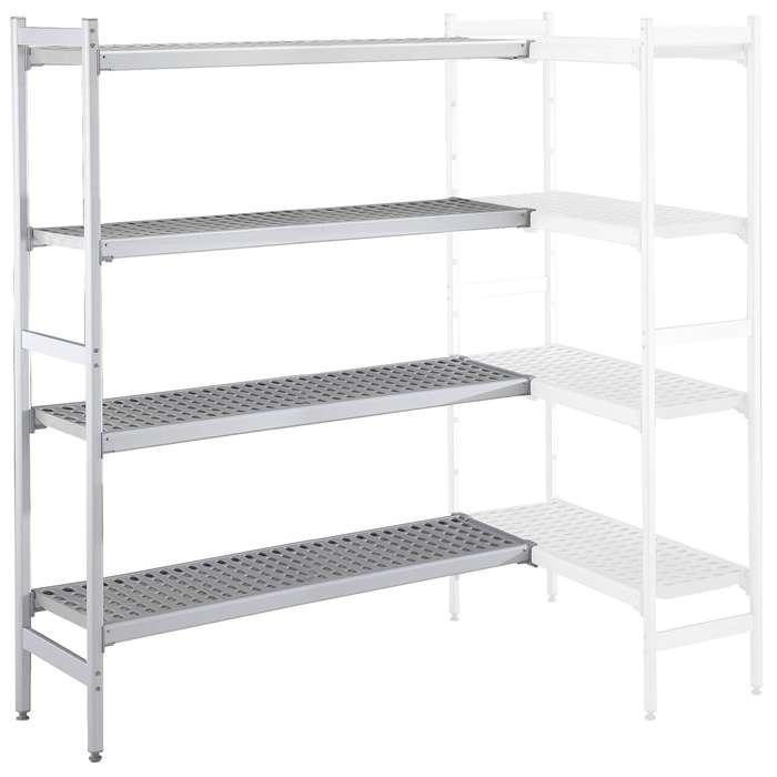 Preparazione Statica<br>Scaffale in alluminio ad angolo 475x2196x1700H mm