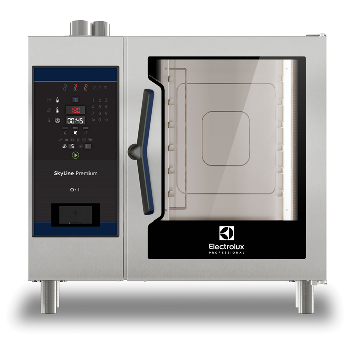 SkyLine Premium<br>Forno digitale con boiler, elettrico 6 GN 1/1